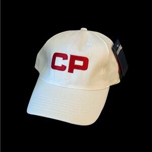 White Cap with Red CP Logo